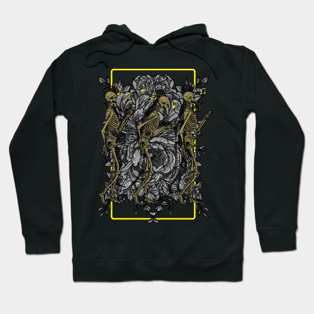 Musical Skeleton II Hoodie by DeathAnarchy